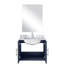 Bleu marine 24 po Meuble-lavabo X 22, comptoir en marbre, miroir 18 et robinet, résistance aux égratignures et aux taches à long terme-1823913918