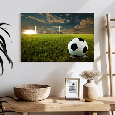 Football Sirci au coucher du soleil