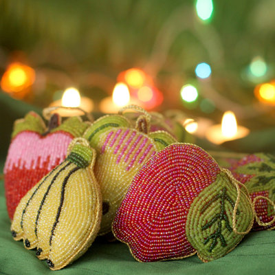 6.8'' Fabric Holiday Shaped Ornament