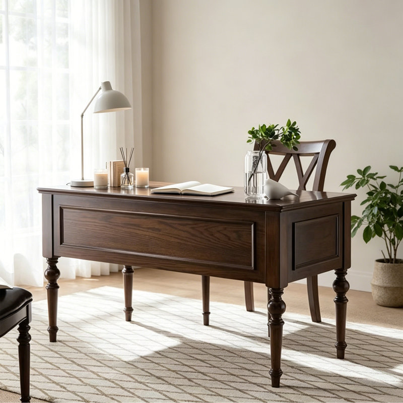 Bureau d'écriture Simple Retro, 30.7" H x 55.11" W x 27.55" D