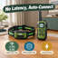 A remote with 4500FT range operates this IP68 waterproof shock-training collar for small, medium, and large dogs; safety lock and safety light accompany 3 humane modes—beep, vibration, and shock—with fulfillment-service shipping.