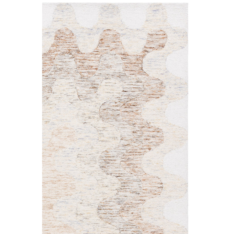 Harvest 706 Hand Tufted 80% Wool; 20% Cotton Geometric Rug, Rectangle 5' x 8'