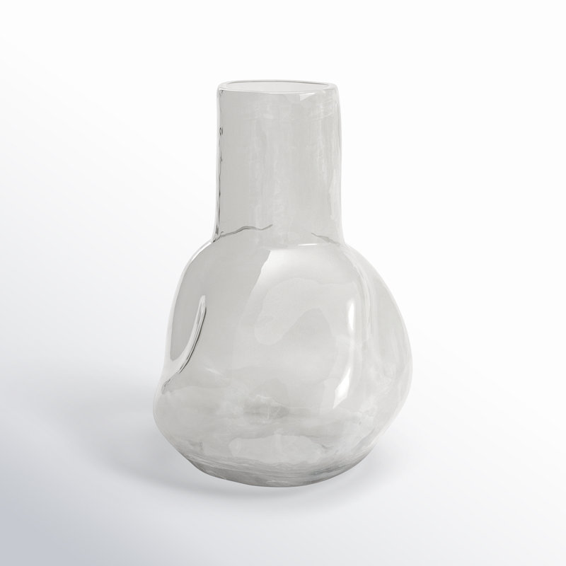 Vase de table Filia, Blanc, H 11,81 po x l 8,25 po x P 8,25 po