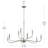 Ilia 9-Light Brushed Nickel Two-Tier Chandelier-127380292