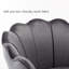 Fauteuil demi-tonneau en velours touffeté-97667410