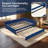 Twin Size Bed Frame, Upholstered Daybed with Trundle Velvet and MDF-1426184231