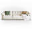 Crystal-cream 100% Polyester Modular Sofa cushion couch