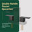 Modern Two Hole Waterfall Centerset 4" 2-handle Bathroom Faucet with Pop Up Drain Assembly-108926380