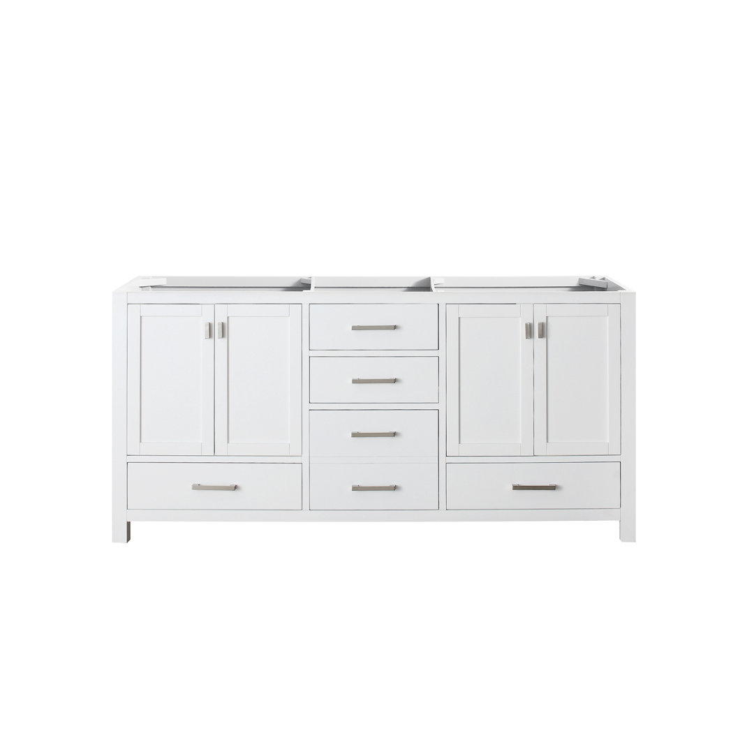 Souther 72" Double Bathroom Vanity Base Only Mercury Row® Base Color: White