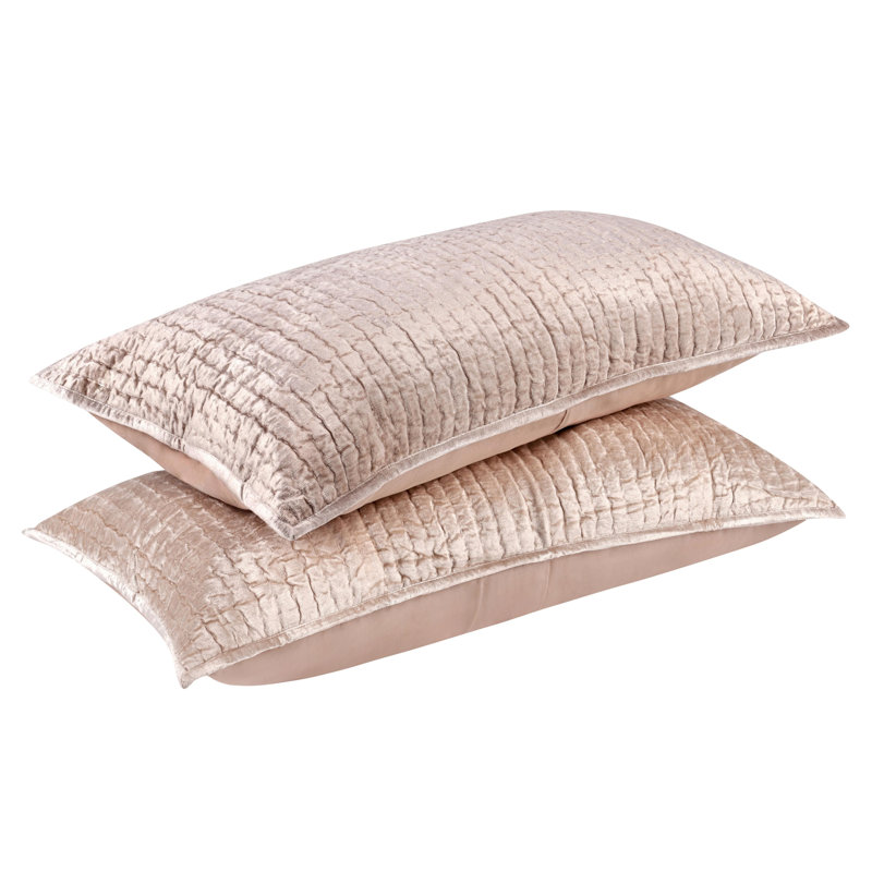 Lucio Polyester Sham, King, Bliss Pink