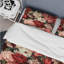 Ensemble de housse de couette à motif floral Vintage Rose Floral IV - microfibre de polyester-454927650
