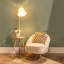 Stellert 161cm Brown/White Tray Table Floor Lamp