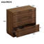 Commode en noyer à 6 tiroirs, 99 cm de large