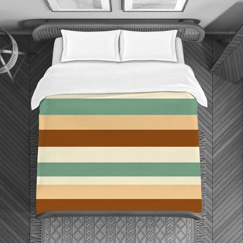 Literie rayée, Housse de couette pour lit simple