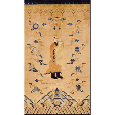 Tapis pilier chinois à motif artistique