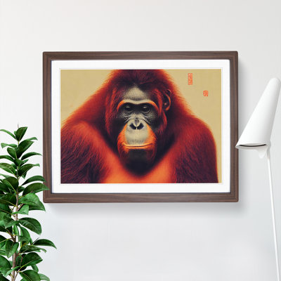 Japanese Orangutan - Single Picture Frame Print