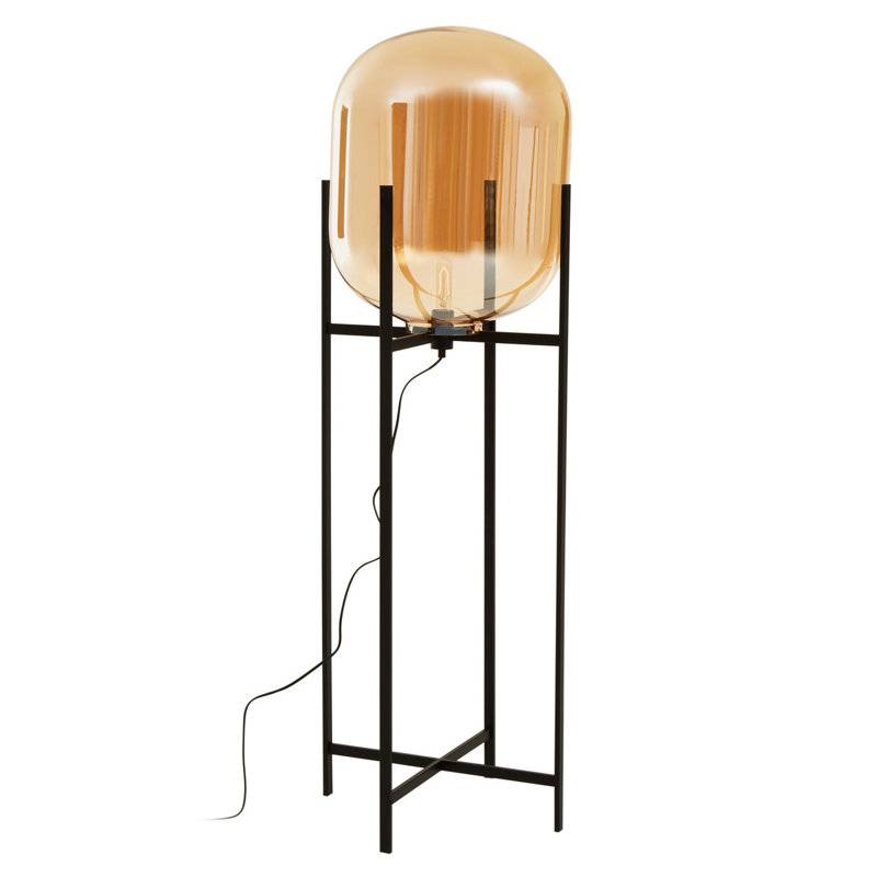 Bithlo 141cm Black Column Floor Lamp