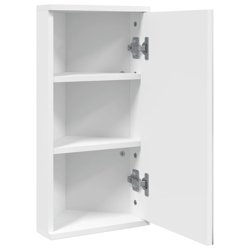 Aheed 299.97mm W 599.95mm H Wall Framed Medicine Cabinet Mirror, White