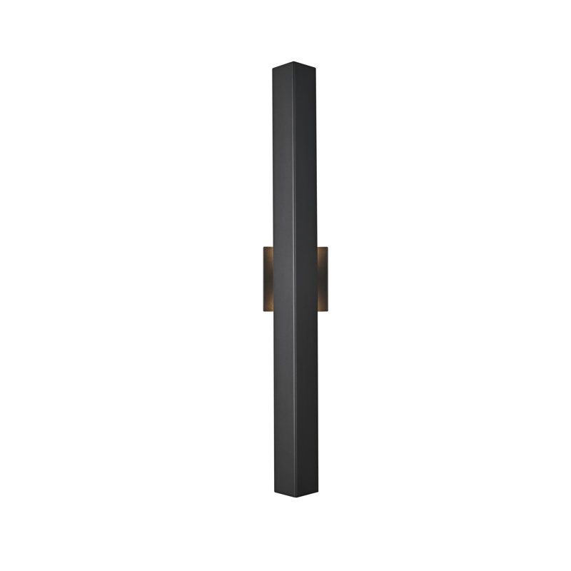 Farley 4.5 inch Outdoor Wall Sconce in Black, 30" H x 4.5" W x 3.5" D