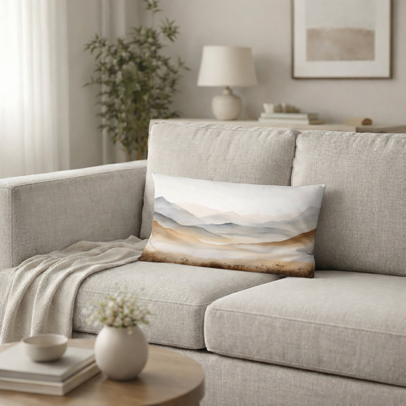Coussin Mountain Mountain Silent Beauty II, H 12 po x l 20 po