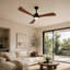 Ventilateur de plafond de 62 po à 3 pales en bois massif avec lumière et télécommande-322523513-322523519-480923373