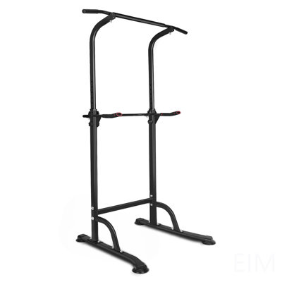Power Tower Dip Station Adjustable Height Heavy Duty Multi-Function Fitness Training Equipment