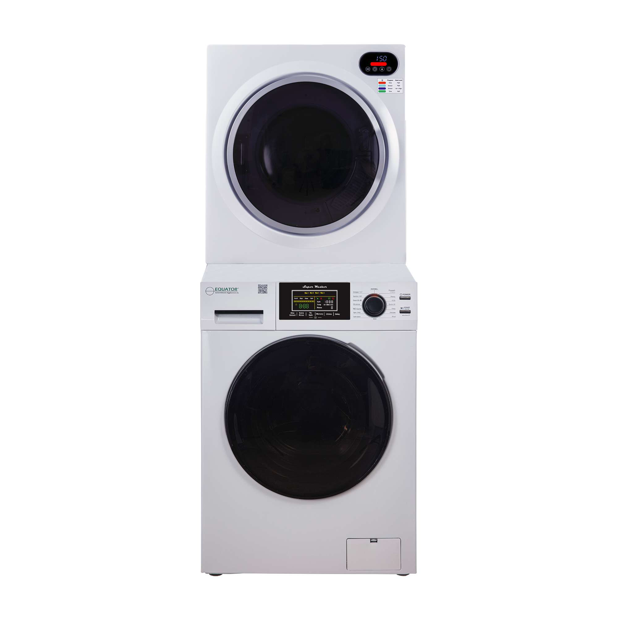 Equator Advanced Appliances Washer & Dryer Set with Stackable 1.62