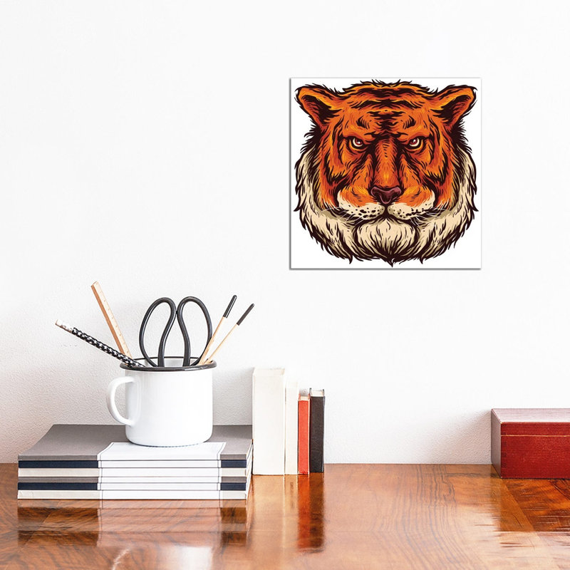 Tiger by Art Mirano - Wrapped Canvas Print, 30.48 cm H x 30.48 cm W