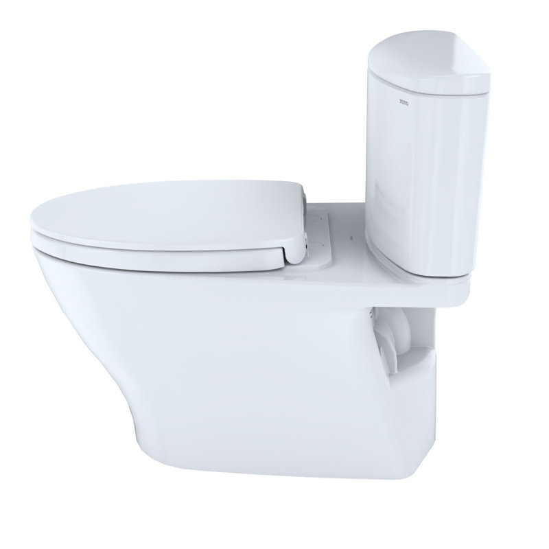 Toilette allongée deux pièces à hauteur universelle 1,0 GPF TOTO® Nexus® 1G® avec CEFIONTECT® et siège SoftClose SS124, prêt pour WASHLET® +, blanc coton