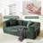 Hartwig 80"W Convertible Folding Sofa Bed, Corduroy Upholstered King Size Compression Foam Floor Couch In a Box-1353690417