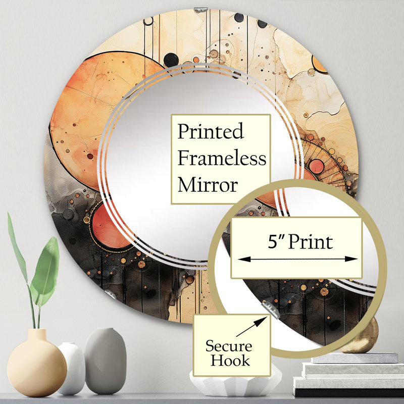 Miroir mural Waasil, 24 po x 24 po