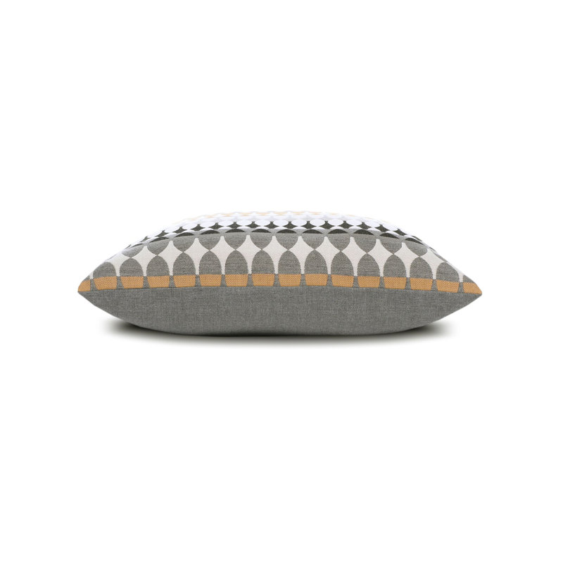 Modern Oval Square Indoor/Outdoor Pillow Cover & Insert, Dune