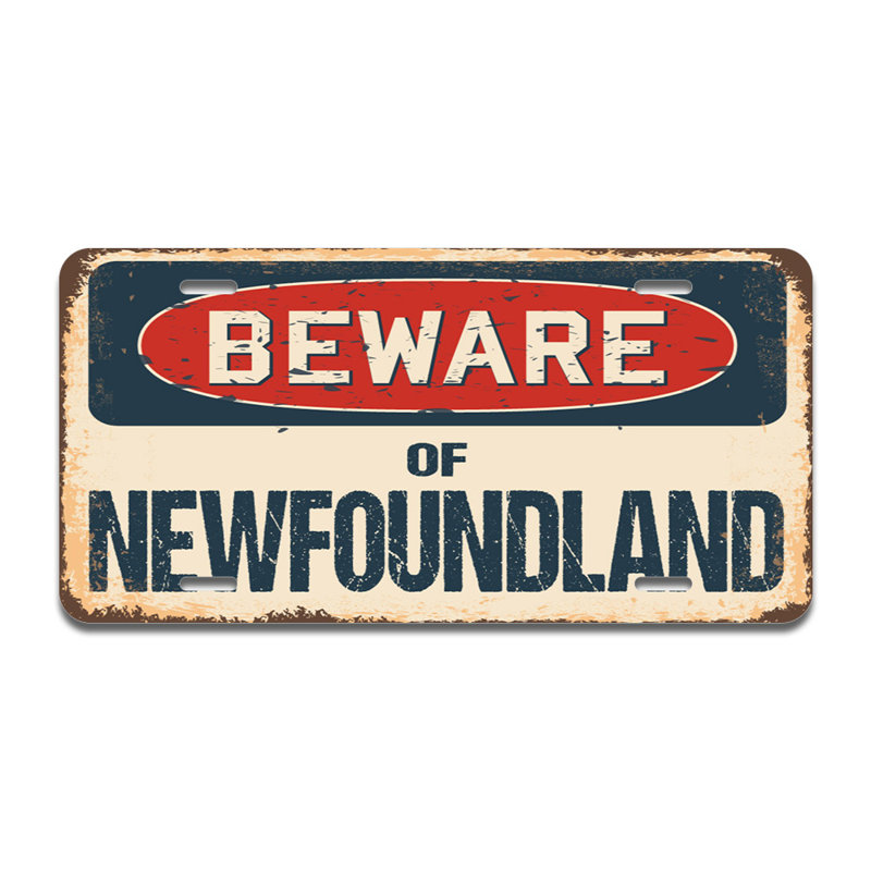 Cadre en aluminium Beware of Terre-Neuve