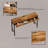 Meleesa 3 - Person Trestle Dining Set-1424242942-1424242912