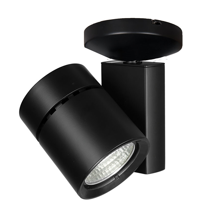 Projecteur directionnel à 1 lumière DEL, Inondation - rayon de 55 degrés, IRC 85 / 2700K, Noir