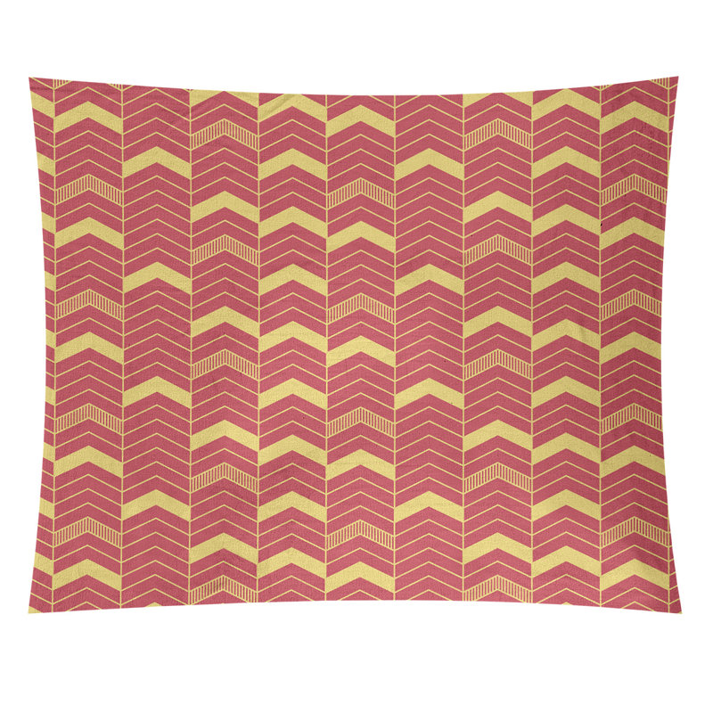 Tapisserie Stephenie, H 51 po x l 60 po, Rouge / Jaune