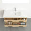 Wicksham 48 po L x 19 po P 4 tiroirs Meuble-lavabo autoportant avec évier simple et Comptoir en Polymarbre blanc