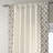 Caorran Semi Sheer Curtains for Bedroom - Solid Cotton Bordered Window Curtains Single Panel Drape-78968070