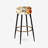 Rustic Brocade Elegance Victorian Pattern VI - Floral Bar Stools Set Of 2