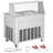 VEVOR Fried Ice Cream Roll Machine Rolled Ice Cream Maker 13.8x13.8 inch 2 Pans