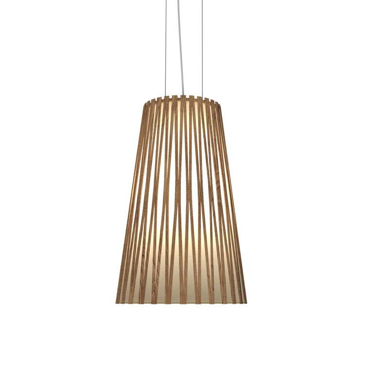 Luminaire suspendu Living, Imbuia, H 15,99 po x l 10,14 po x P 10,14 po