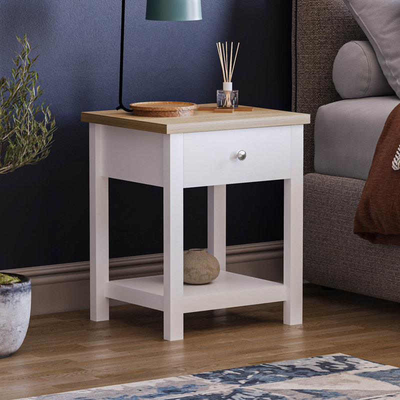 Beacsfield End Table, White