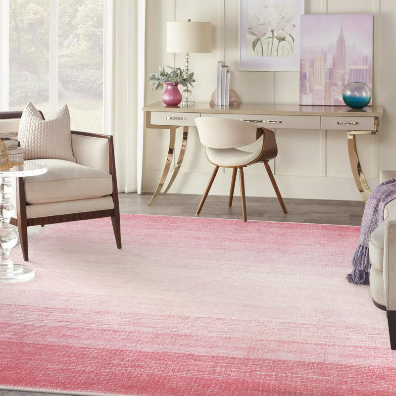 Abstract Ombre Plush Area Rug – Soft Gradient Accent with Non-Slip Backing, Rectangle 9' x 12'