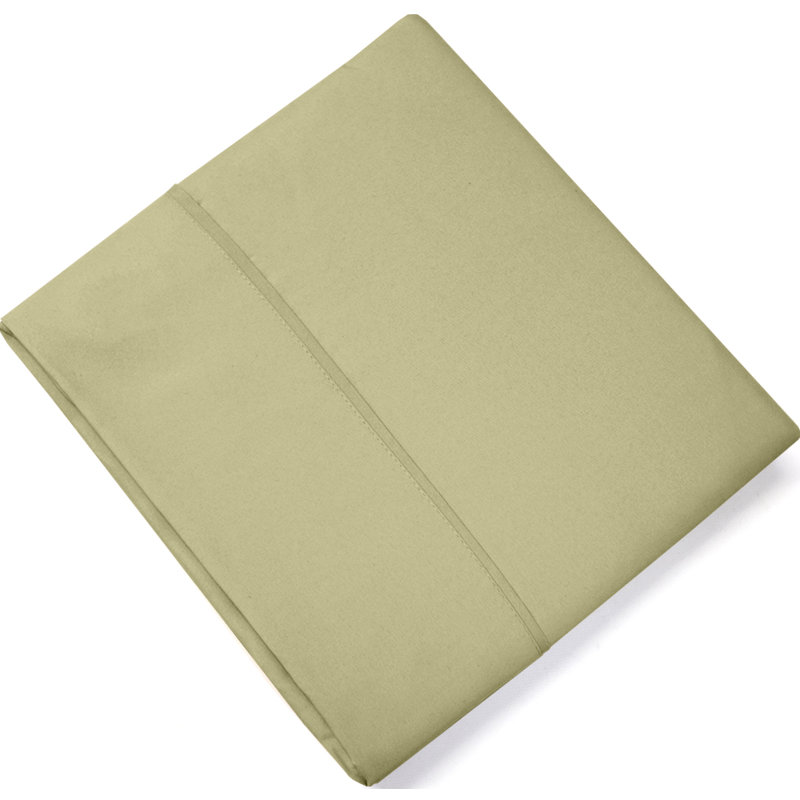Single Flat/Top Sheet Only, Ultra Soft Double Brushed Microfiber, Sage, Queen Flat Sheet
