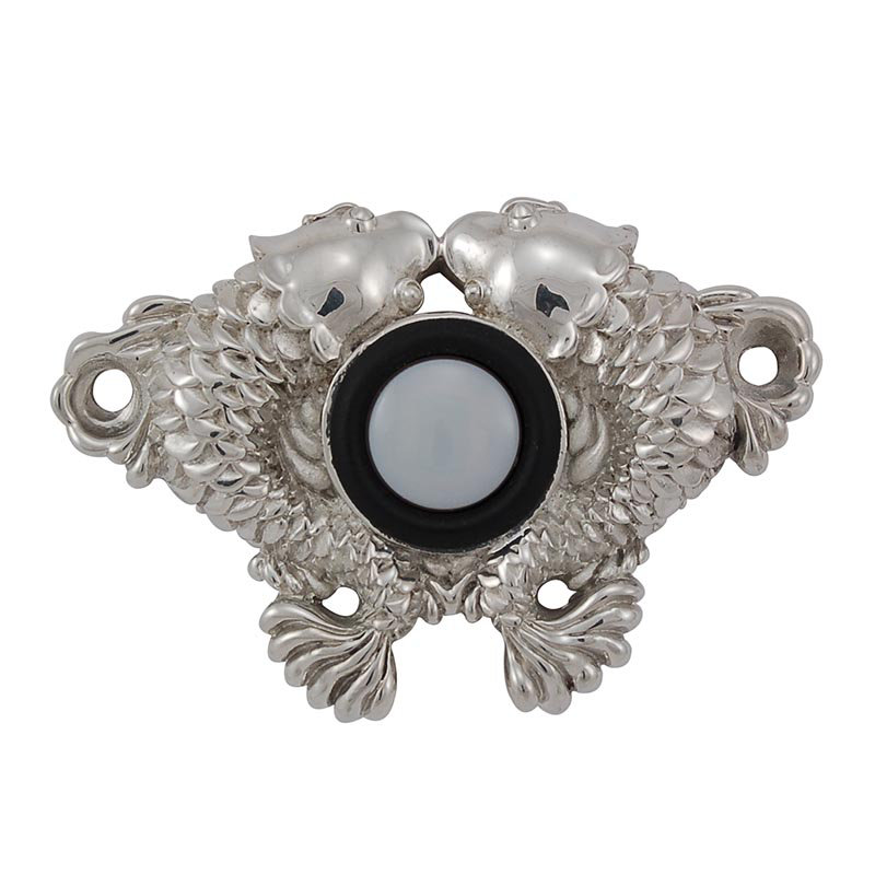Pollino Push Button, Polished Silver