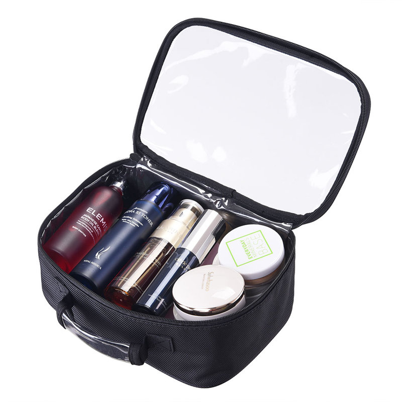 Trousse de maquillage transparente