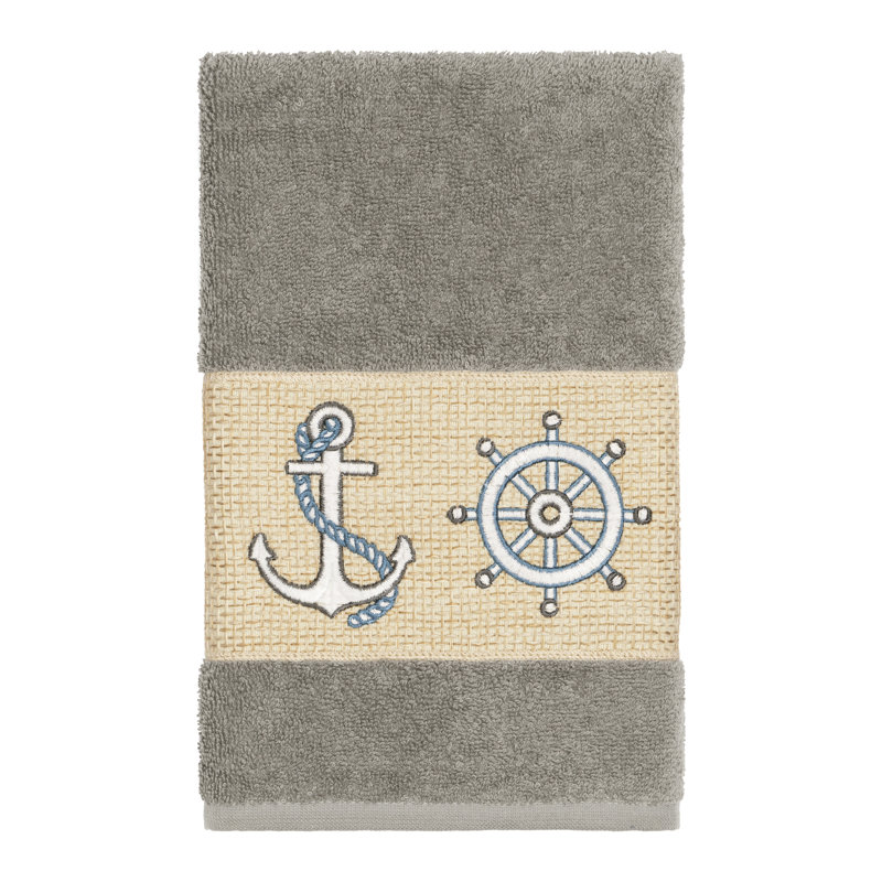 Easton Turkish Cotton Midweight Hand Towel, Dark Gray
