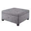 Banc de rangement rembourré en polyester Chingiz-138361971