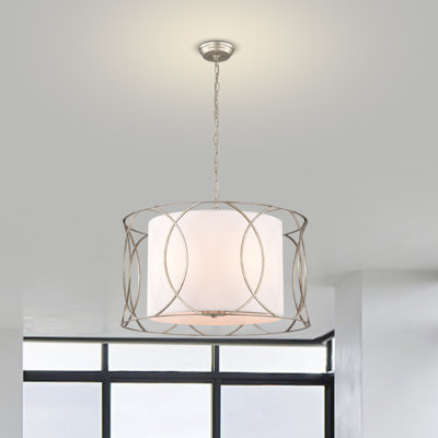 Lustre tambour 5 lumières khania