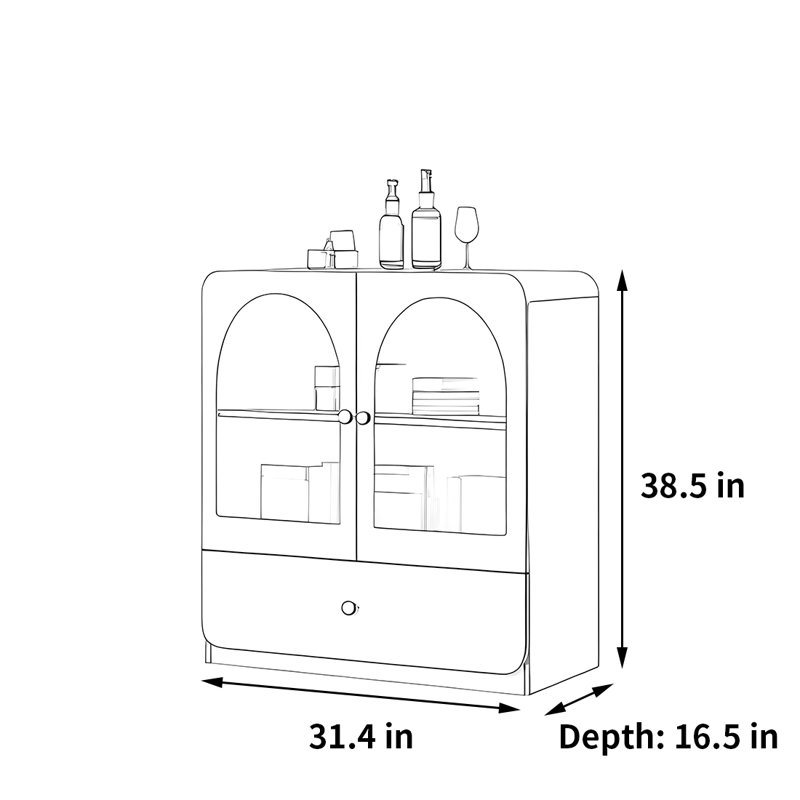 Lobsien, (2 tablettes) H 38,5 po x l 31,4 po x P 16,5 po, Blanc